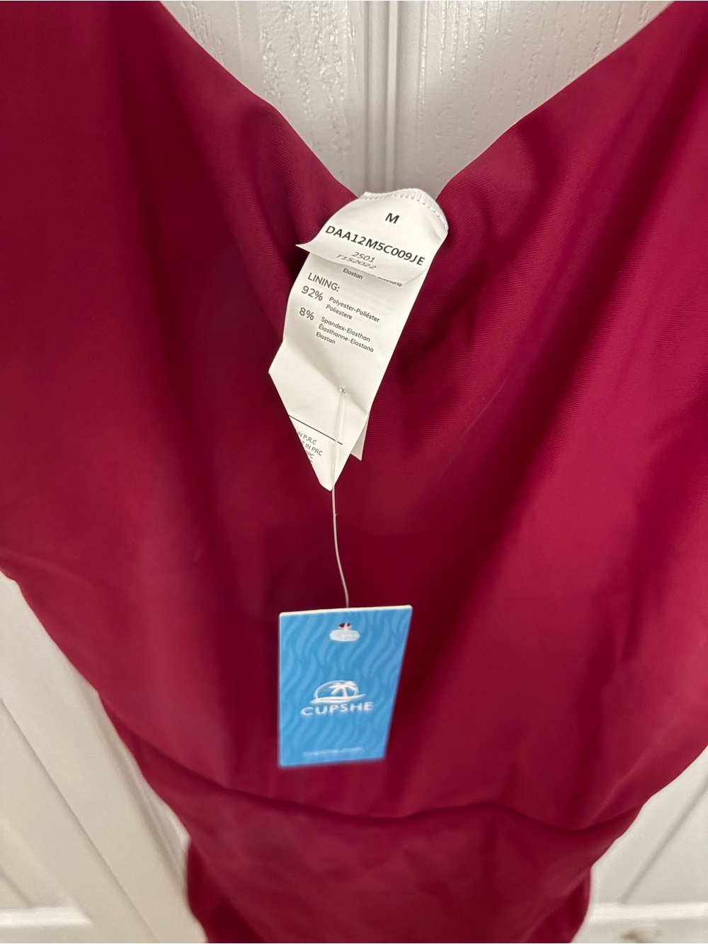 Cupshe Red Swim Dress NWT - Picture 4 of 4